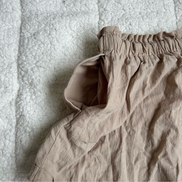 SHEIN Tan High Waist Shorts with Elastic Waistband - Picture 10 of 13